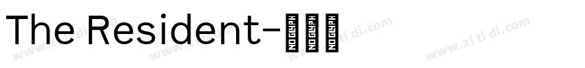 The Resident字体转换